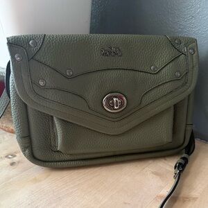Coach Rhyder Crossbody Leather Bag in Olive